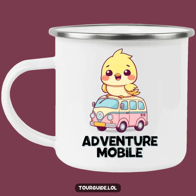 Funny Bird Bus Cub Camping Mug: Adventure with Cute Cub