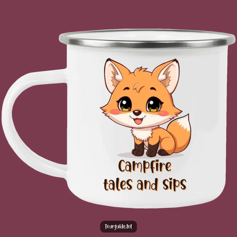 Funny Fox Cub Camping Mug: Sip Your Stories Around the Fire