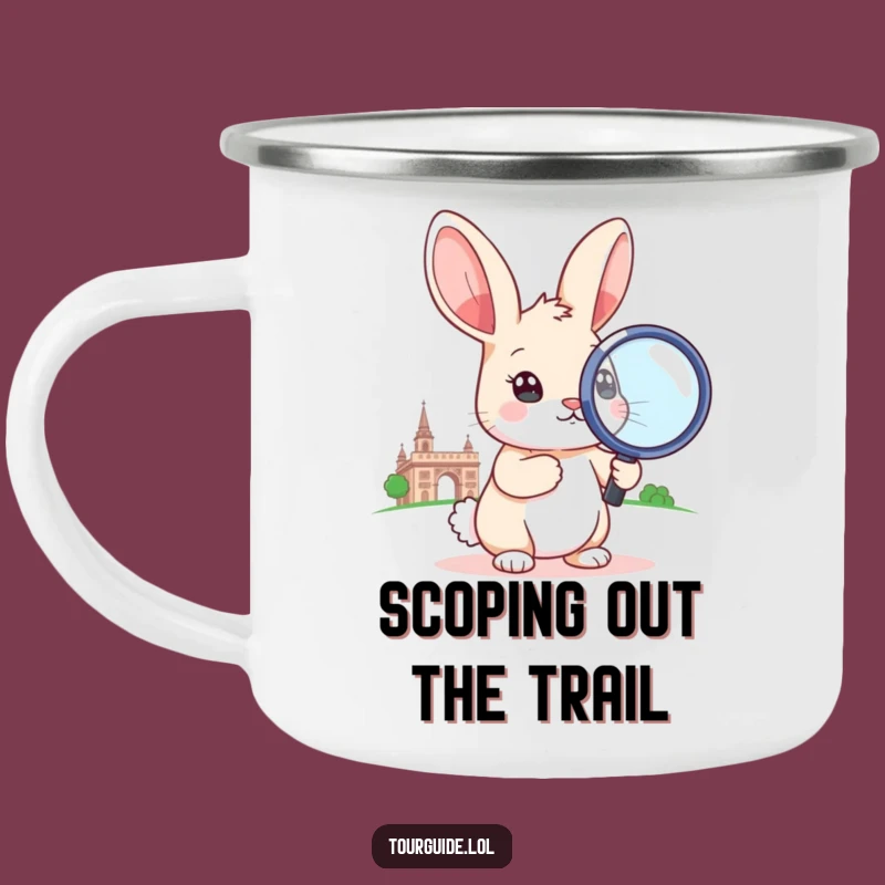 Funny Rabbit Camping Mug: Investigate the Outdoors with Hilarious Detail