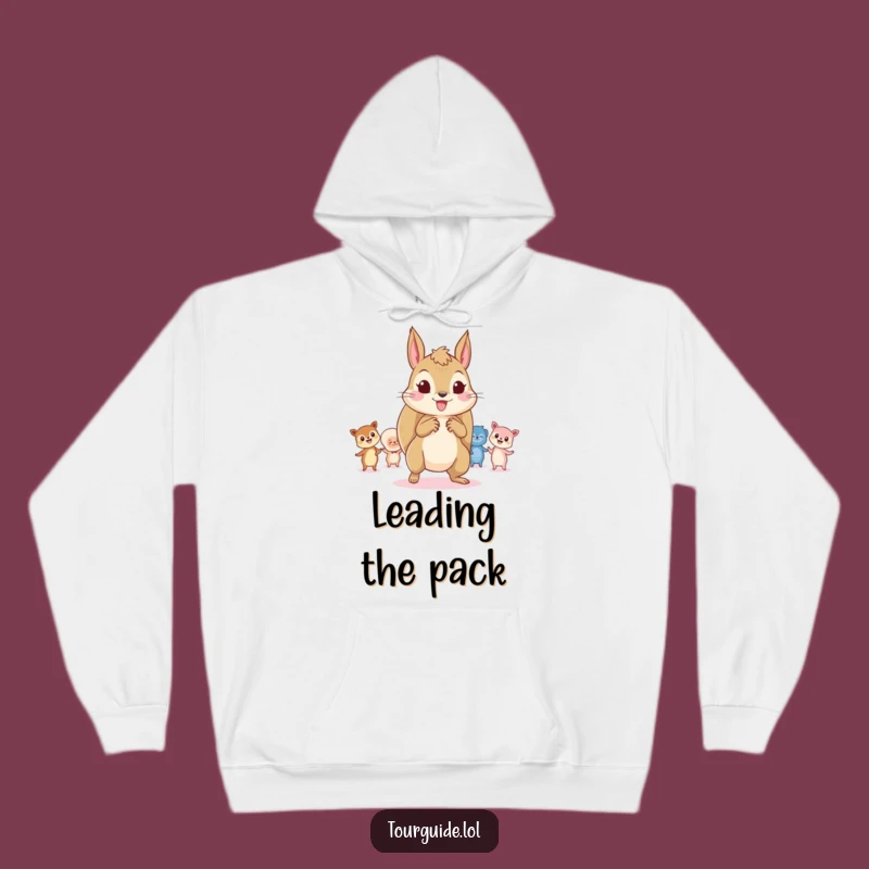 Funny Squirrel Leader Hoodie: Cozy Guidance, Your Perfect Humorous Gift