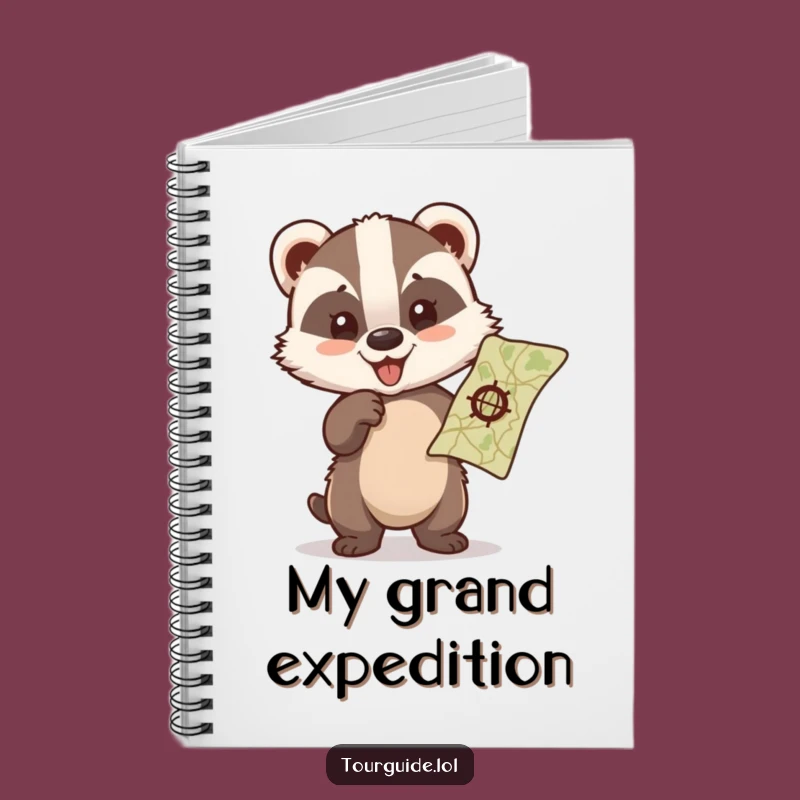 Funny Badger Cub Notebook: Plan Your Adventures with Hilarious Glee