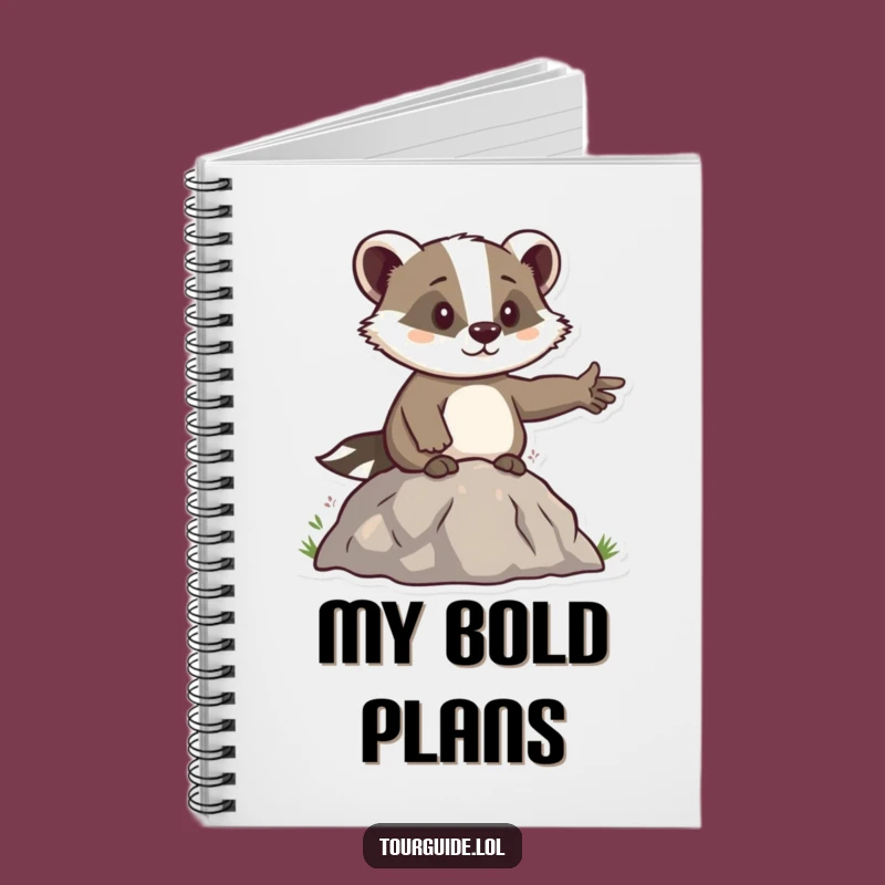 Funny Badger Leader Notebook: Plan Your Path, Perfect Humorous Journal