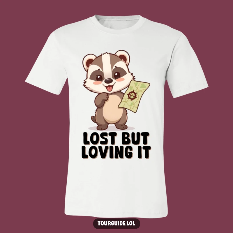 Funny Badger Cub T-Shirt: Explore in Style with this Hilarious Adventure Tee