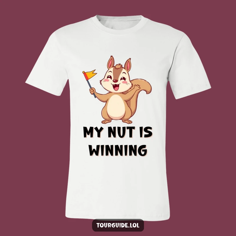 Funny Squirrel T-Shirt: Show Your Spirit with this Hilarious Waving Tee