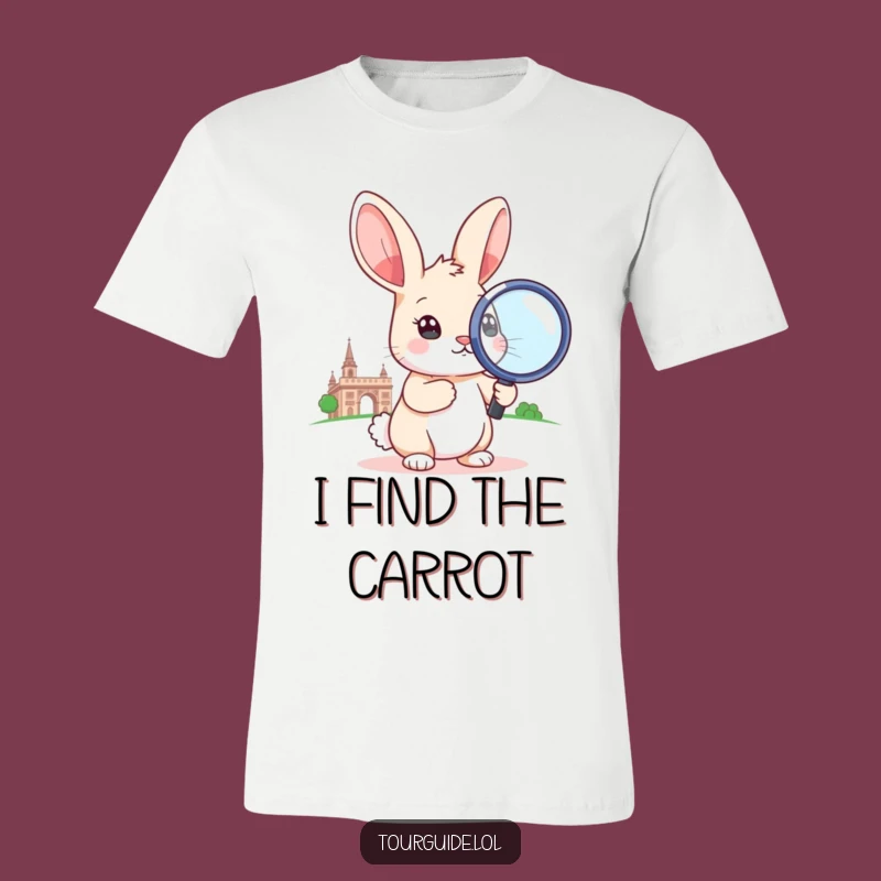 Funny Rabbit Detective T-Shirt: Investigate Mysteries with Hilarious Style